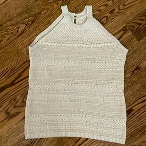 SOLD! NWOT WHBM hand knitted sleeveless sweater